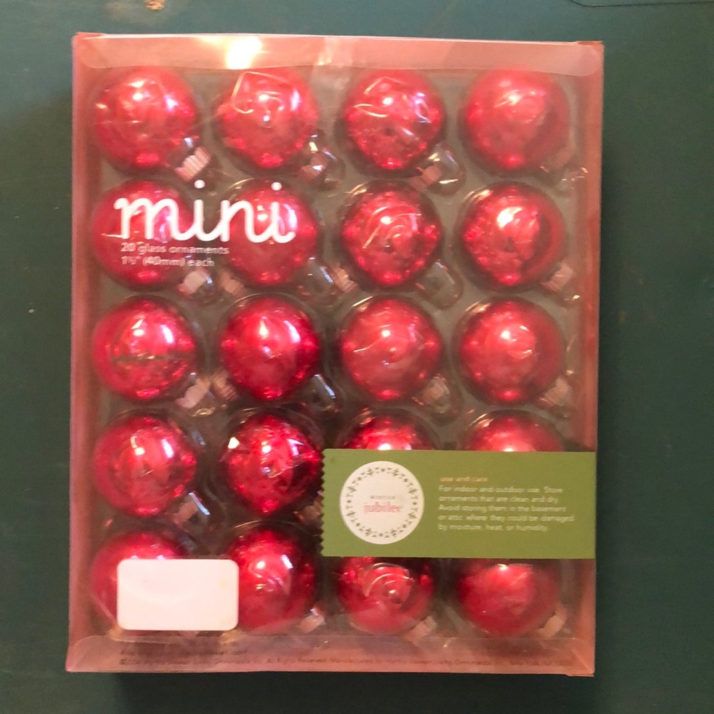 Martha Stewart mini glass ornaments